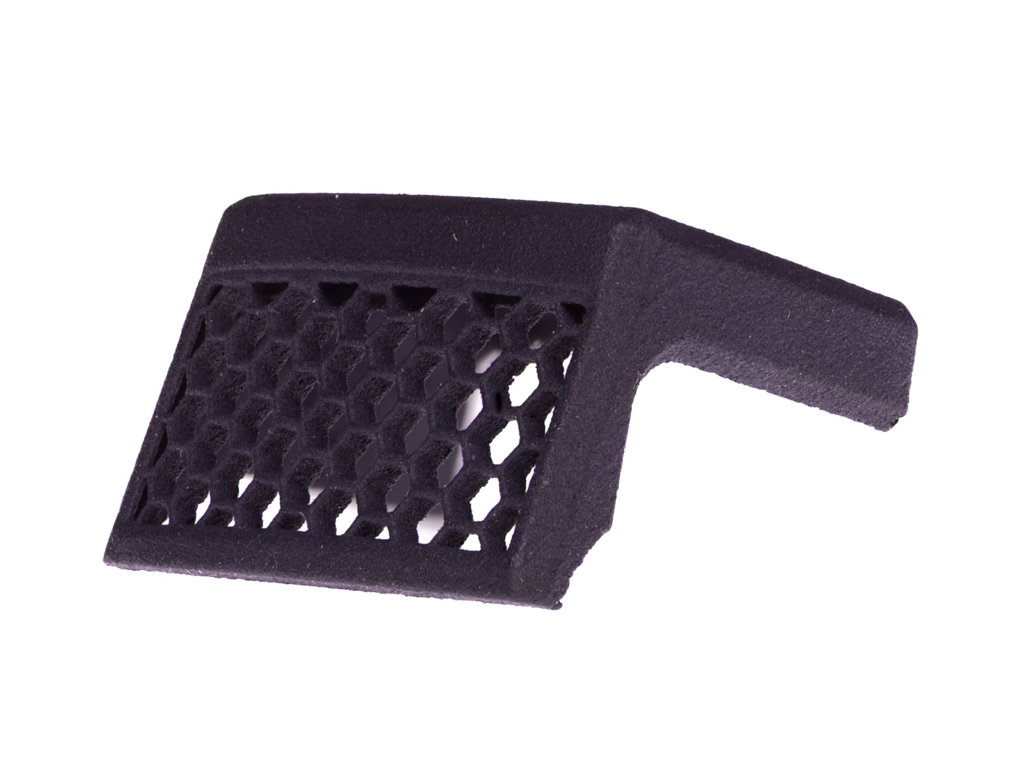 Close-up of honeycomb anti-reflection pattern on EPS