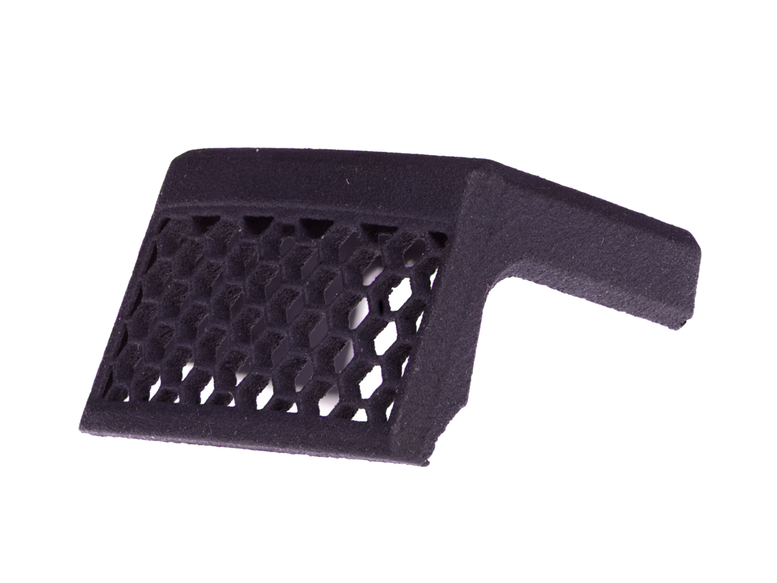 Close-up of honeycomb anti-reflection pattern on EPS