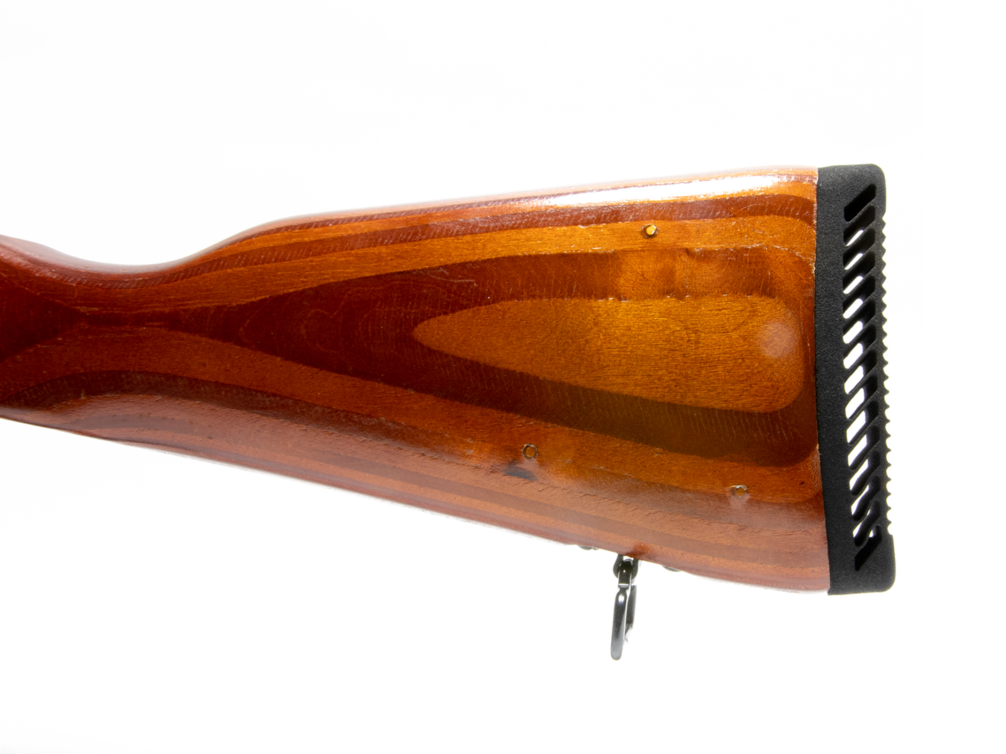 AK-47 Butt Pad on a Riley Defense stock side view
