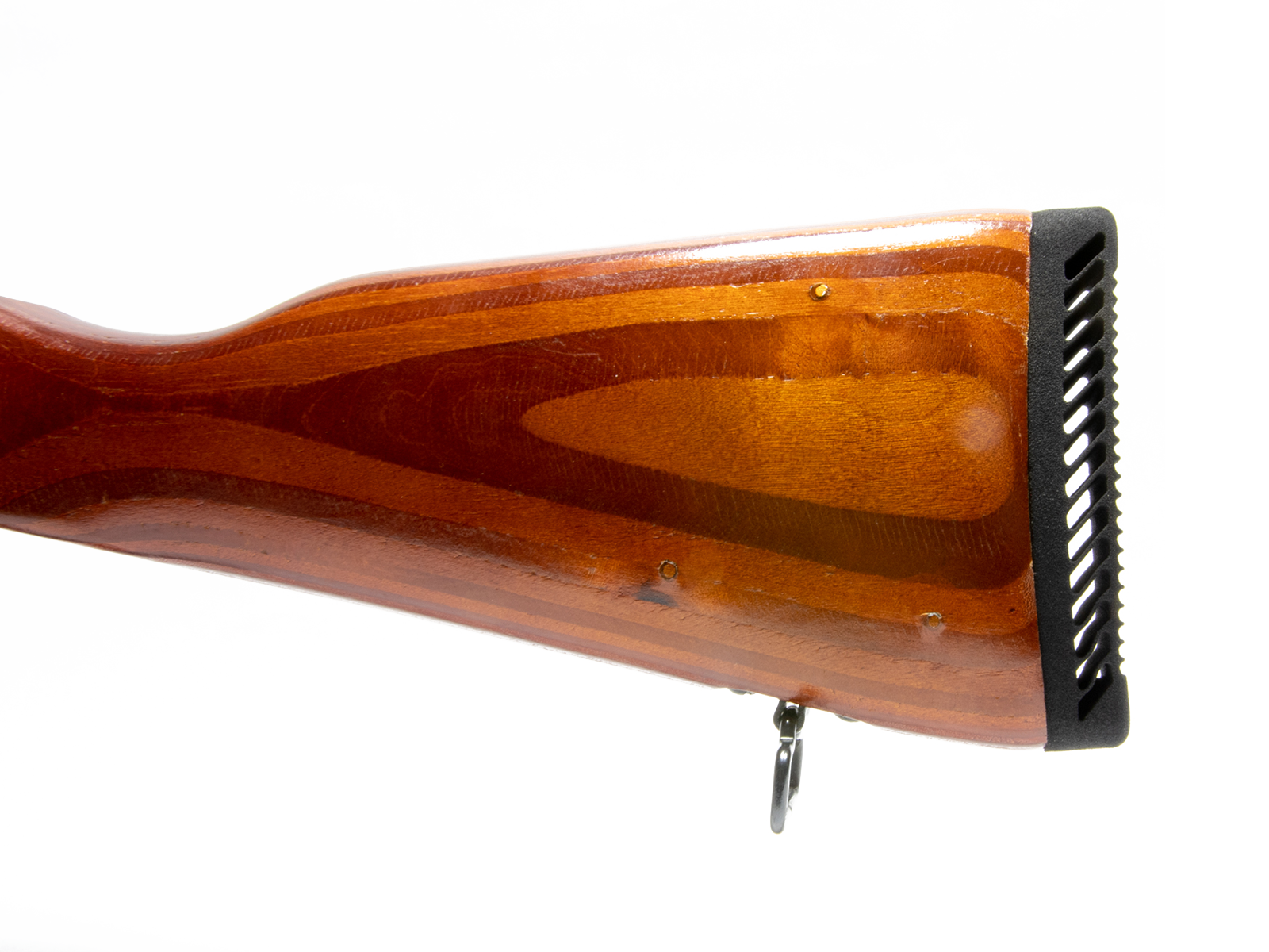 AK-47 Butt Pad on a Riley Defense stock side view