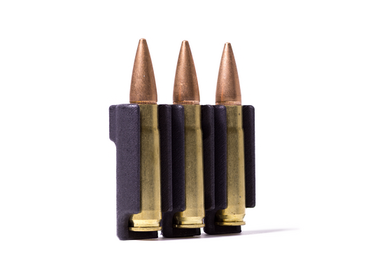 Close-up of intermediate caliber rounds in the Ammo Carrier