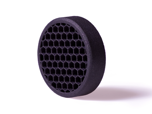 Close-up of honeycomb anti-reflection pattern on Romeo5 Gen 1