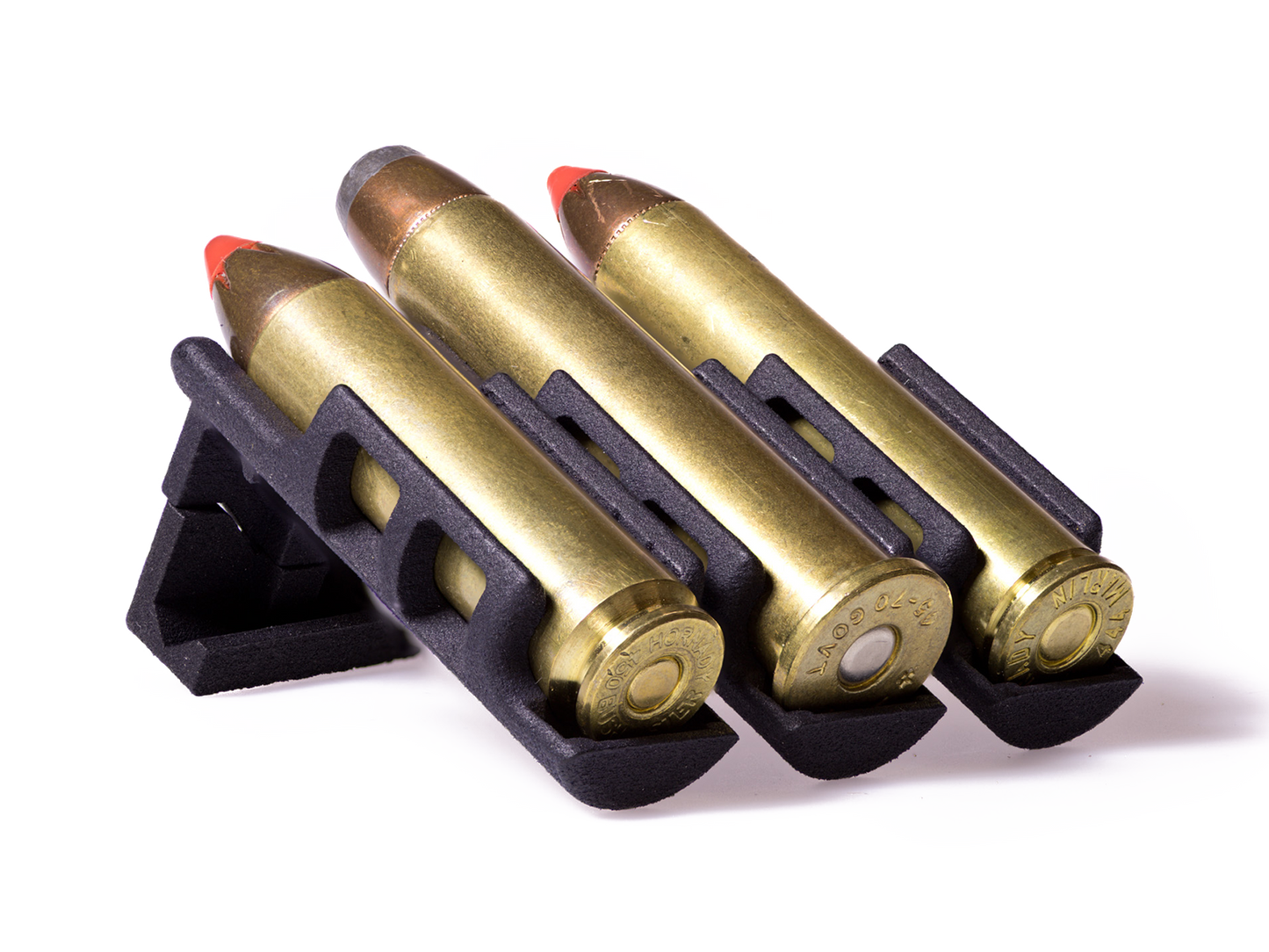 Close-up of large-caliber rounds in the Ammo Carrier